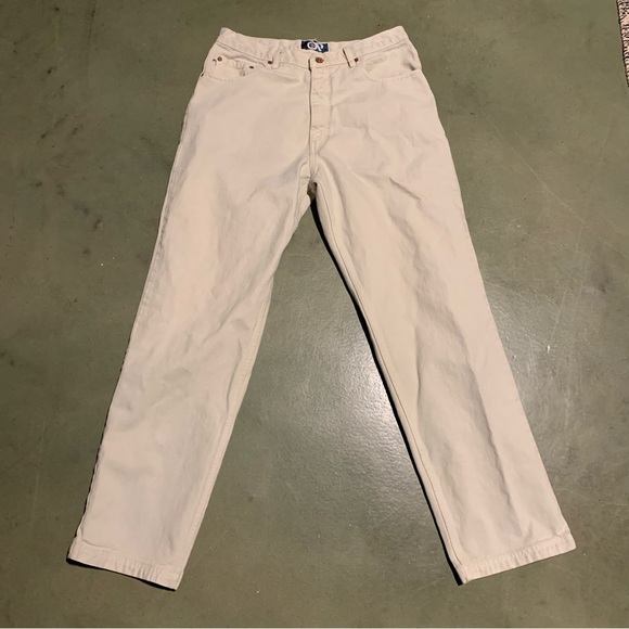 Vintage Ocean Pacific Jeans 32 Mens Ivory Sunset - Picture 2 of 9